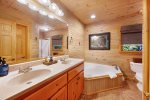 Hidden Falls - Master Bathroom complete with stand alone shower and tub
